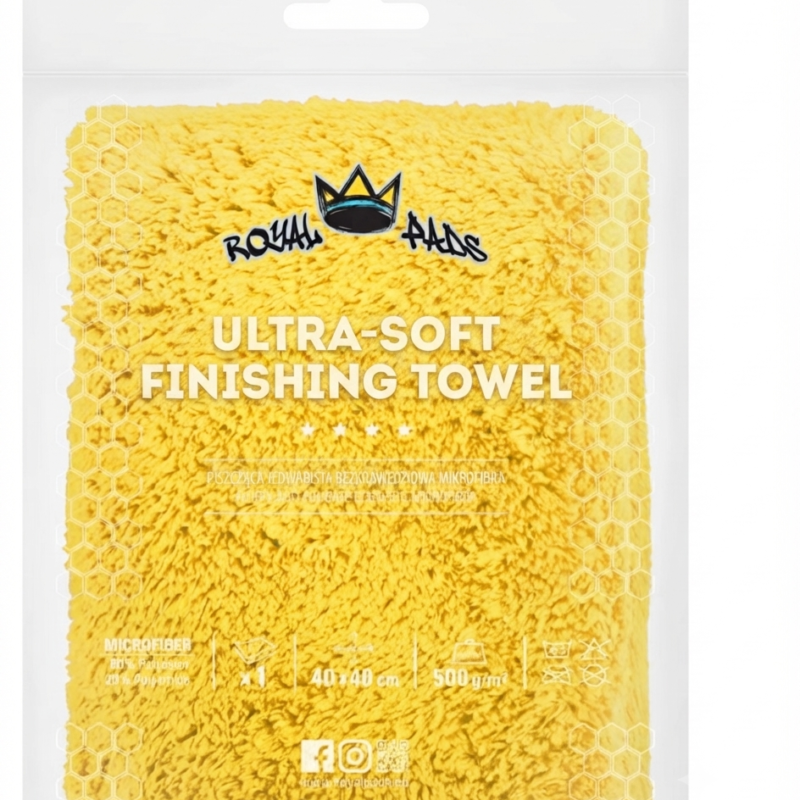 Mikrofibra PRINCE TOUCH MICROFIBER 500GSM / 40x40CM Žuta Royal Pads