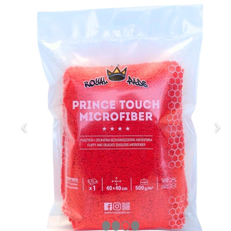 Mikrofibra PRINCE TOUCH MICROFIBER 500GSM / 40x40CM Crvena Royal Pads